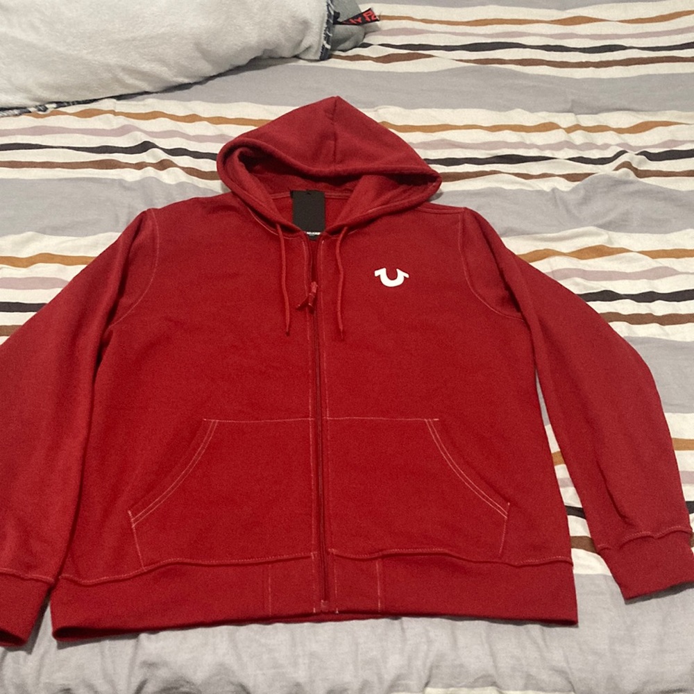 True Religion Red Zip-Up